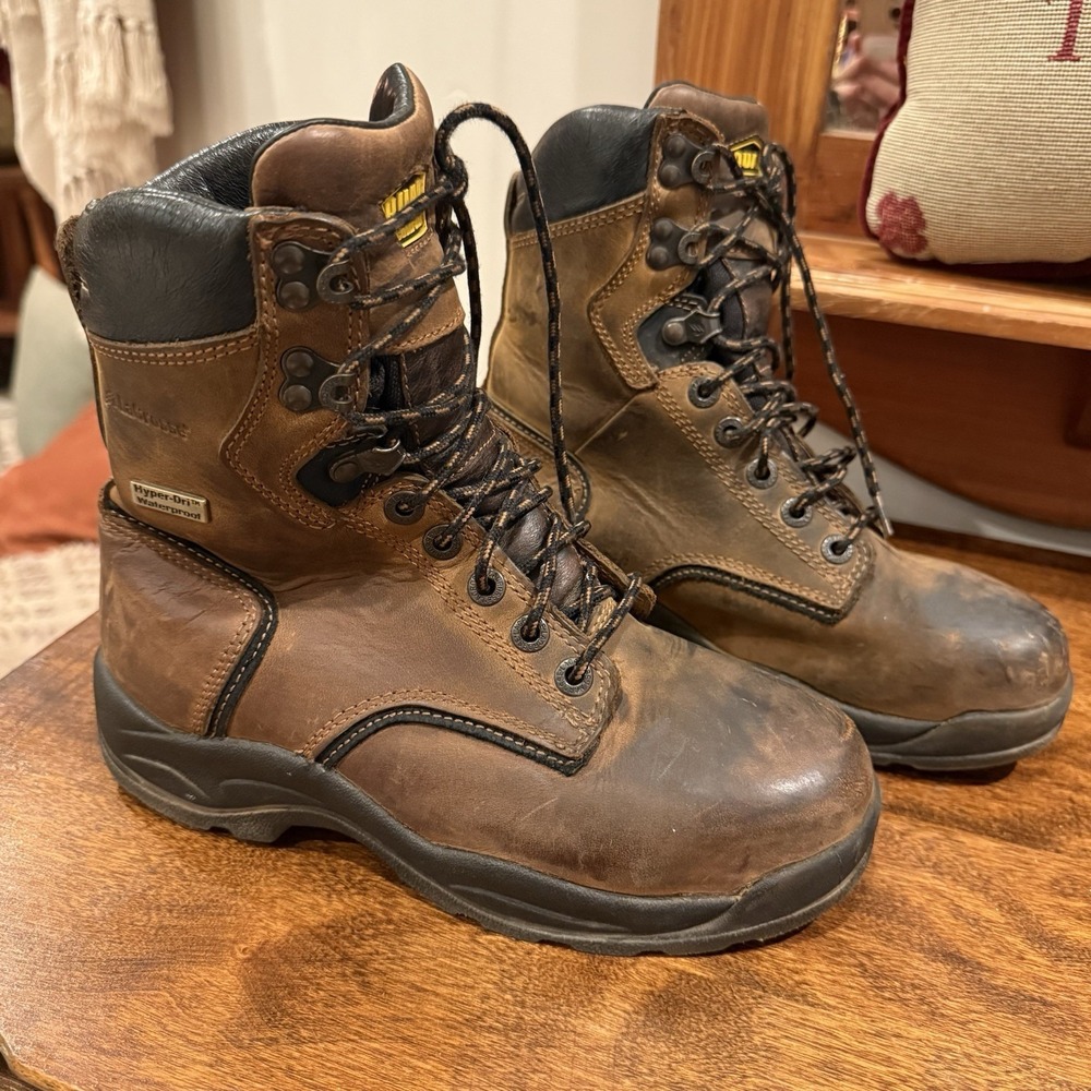 Lacrosse Quad Comfort 4x8 HD Work Boots 8" Waterproof 480002 Safety Toe Size 6 M